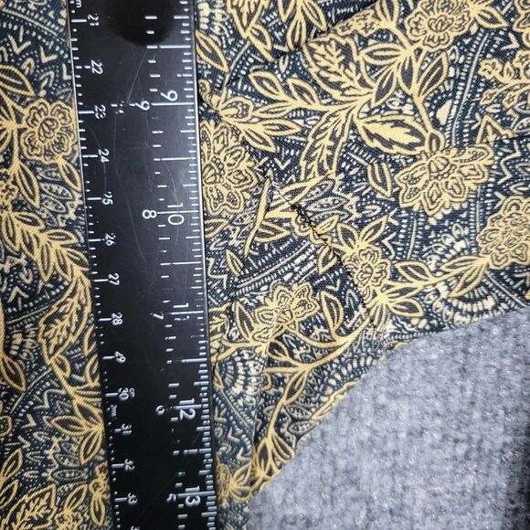 SOFT SURROUNDINGS 2DU27 Tan Blue Floral Medallion Superla Stretch Pants SIZE XS - Picture 10 of 11